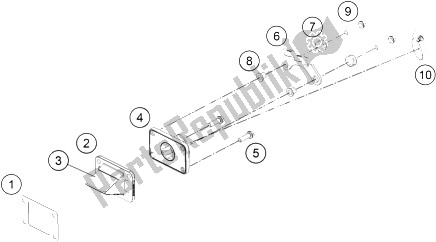 Alle onderdelen voor de Reed Ventielhuis van de KTM 50 SX Mini Europe 2015