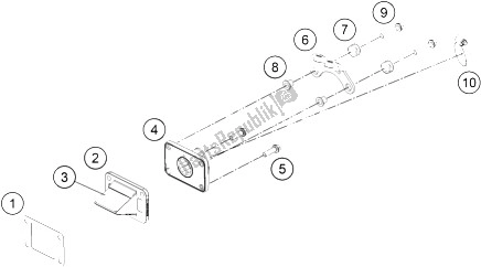 Tutte le parti per il Cassa Della Valvola A Lamella del KTM 50 SXS USA 2015