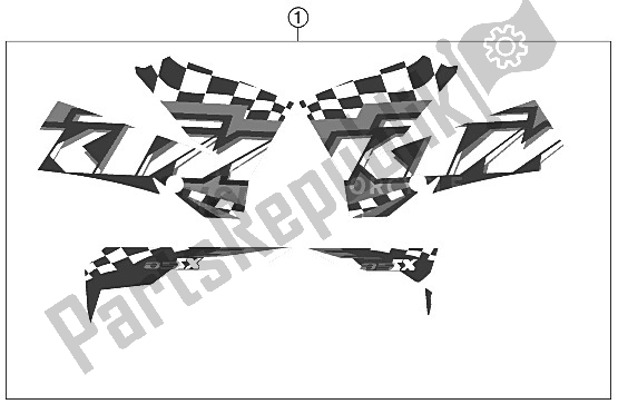 Toutes les pièces pour le Décalque du KTM 85 SX 19 16 Europe 2011