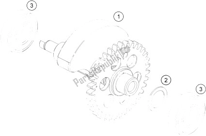 Tutte le parti per il Albero Di Bilanciamento del KTM 690 SMC R ABS Australia 2016