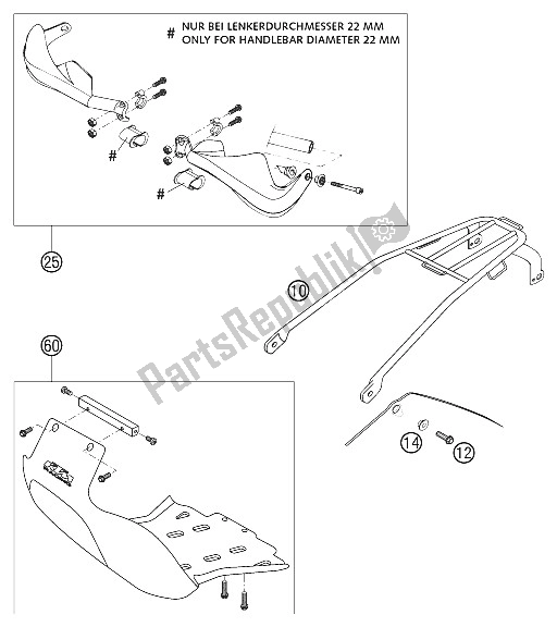 Tutte le parti per il Allegati Racing 2002 del KTM 520 EXC G Racing USA 2002