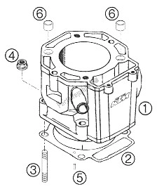 Todas las partes para Cilindro de KTM 625 SMC Australia United Kingdom 2006