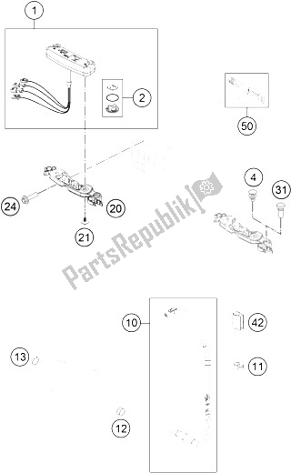 All parts for the Instruments, Locksystem of the KTM Freeride 350 Europe 2016