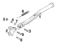 All parts for the Stand Side 400/540 Sxc '99 of the KTM 400 SXC USA 2000