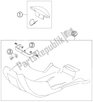 Alle onderdelen voor de Bevestigingsdelen van de KTM 450 EXC Racing Australia 2006