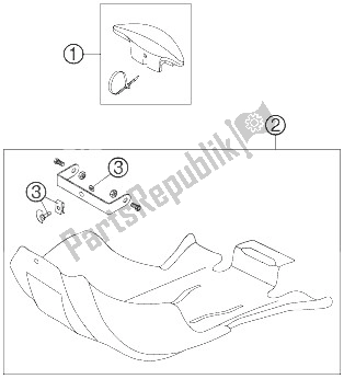 All parts for the Attachment Parts of the KTM 525 EXC Racing Australia 2006