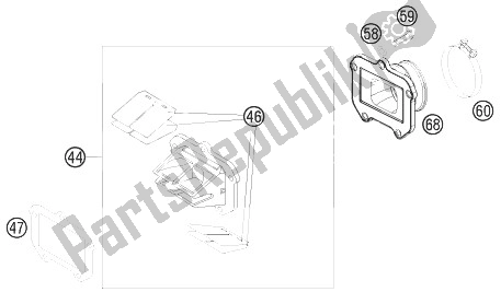Todas las partes para Caja De Válvula De Lámina de KTM 125 EXC SIX Days Europe 2013