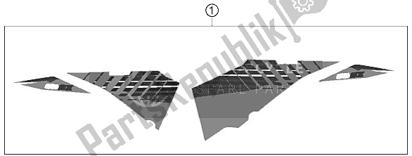 All parts for the Decal of the KTM 65 SX Europe 2012