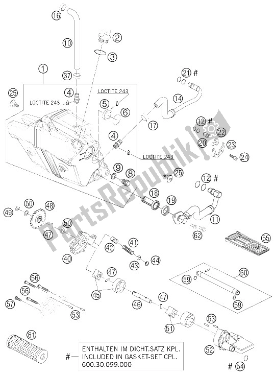 Alle onderdelen voor de Smeersysteem van de KTM 950 Superenduro USA 2006