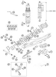 schwingarm, federbein 85 sx