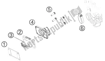 All parts for the Reed Valve Case of the KTM 65 SX Europe 2014