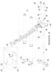 forcella anteriore, pinza tripla