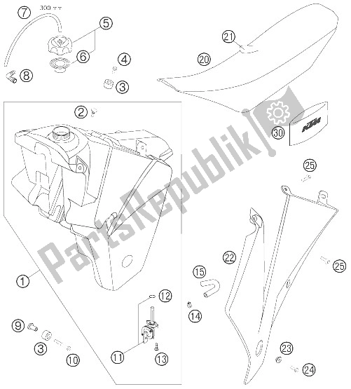 All parts for the Tank, Seat, Cover of the KTM 450 SMR Europe 2006