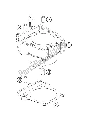 Todas las partes para Cilindro de KTM 250 SXS F Europe 2007