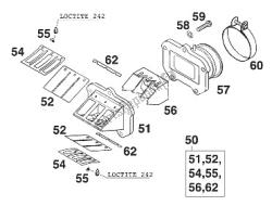 scatola valvole lamellare kpl. 125 exe 20