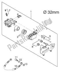 pinça de freio traseiro brembo 125 e