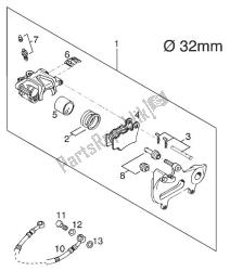 pinza freno posteriore brembo 125 e