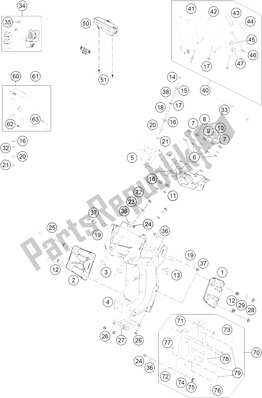 Toutes les pièces pour le Instruments / Système De Verrouillage du KTM 450 Rally Factory Replica Europe 2016