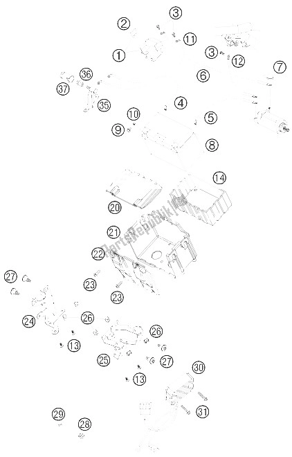 Tutte le parti per il Batteria del KTM 990 Adventure S USA 2008