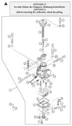 carburatore keihin pwk 39 / 38ag