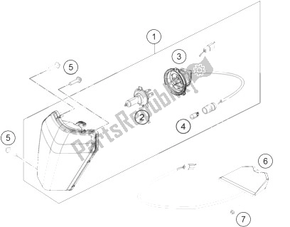 All parts for the Lighting System of the KTM 300 XC W SIX Days USA 2014