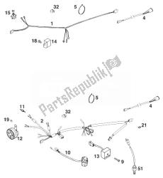 WIRE HARNESS EXC 250-380 '98