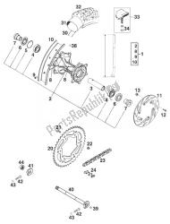 roda traseira 400/540 sxc '98