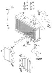 radiateur - durite de radiateur 50 sx lc 2001