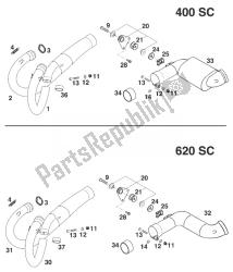 PIPE EXHAUST, COLLECTOR. SC '99