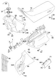 TANK - SEAT - COVER DUKE '98