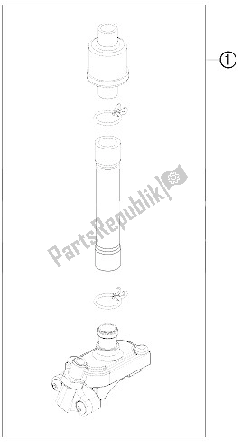 Alle onderdelen voor de Secundaire Luchtsysteem Sas van de KTM 350 EXC F USA 2012