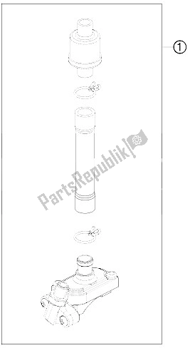All parts for the Secondary Air System Sas of the KTM 350 EXC F USA 2016