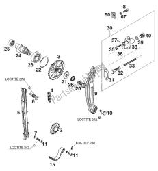 CAMSHAFT - CHAIN - TENSIONER 350-620 LC4'95