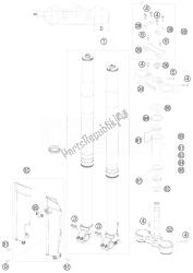 forcella anteriore, pinza tripla