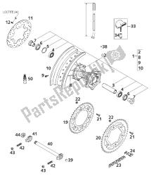 REAR WHEEL 125 SUPER MOTO 2001