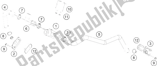 Wszystkie części do System Powietrza Wtórnego Sas KTM 1190 ADV ABS Grey WES Europe 2015