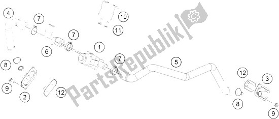 Wszystkie części do System Powietrza Wtórnego Sas KTM 1190 ADV ABS Grey WES France 2013