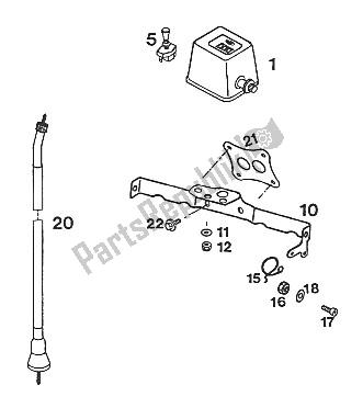 All parts for the Miles Counter Exc Usa ? 94 of the KTM 620 RXC E USA 1995
