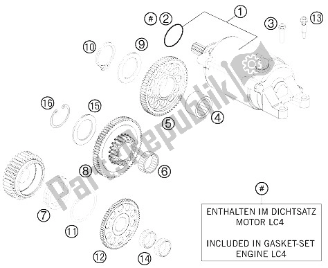 Toutes les pièces pour le Démarreur électrique du KTM 690 Duke White ABS Europe 2015