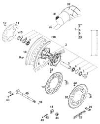 REAR WHEEL 125 STING '98