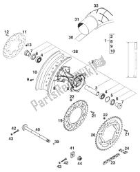 roue arrière 125 sting '98