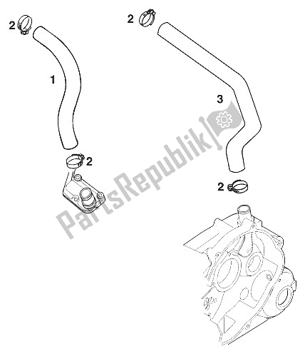 Todas las partes para Ventilación Del Cárter 350-620 Lc4'95 de KTM 620 E XC Dakar 20 KW LT Europe 1995