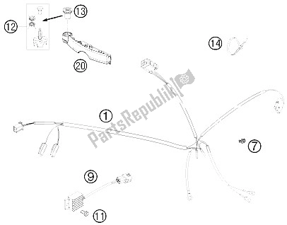 Todas las partes para Arnés De Cableado de KTM 200 XC W USA 2012