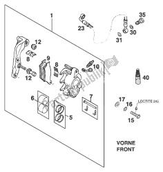 étrier de frein avant 125 lc2 '97