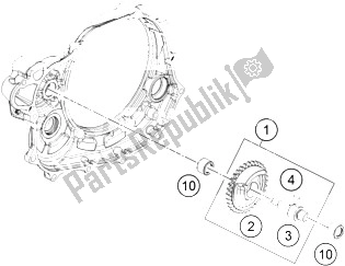 Todas las partes para Eje Equilibrador de KTM 450 SX F USA 2015
