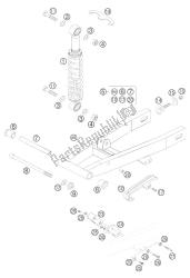 mono-amortisseur, bras oscillant 50sen. adv