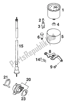 Todas las partes para Velocímetro 2takt '96 de KTM 125 EXC M O Europe 1997