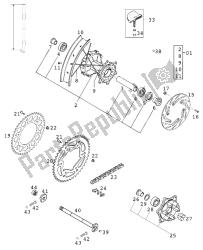 REAR WHEEL WITH DAMPER RALLYE 2000