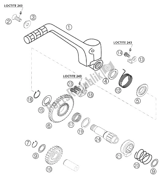 Todas las partes para Kick Starter 250 Exc Racing de KTM 250 EXC Racing SIX Days Europe 2002