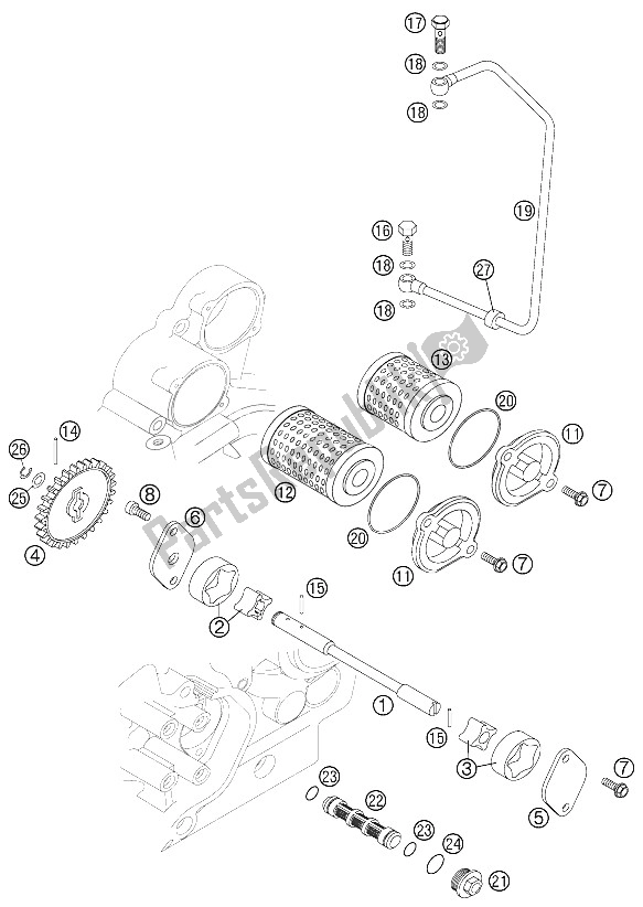 Todas las partes para Sistema De Lubricación de KTM 525 XC ATV Europe 2012